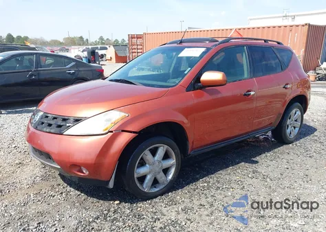 2004 Nissan Murano Sl from USA, damaged, VIN JN8AZ08W44W325504